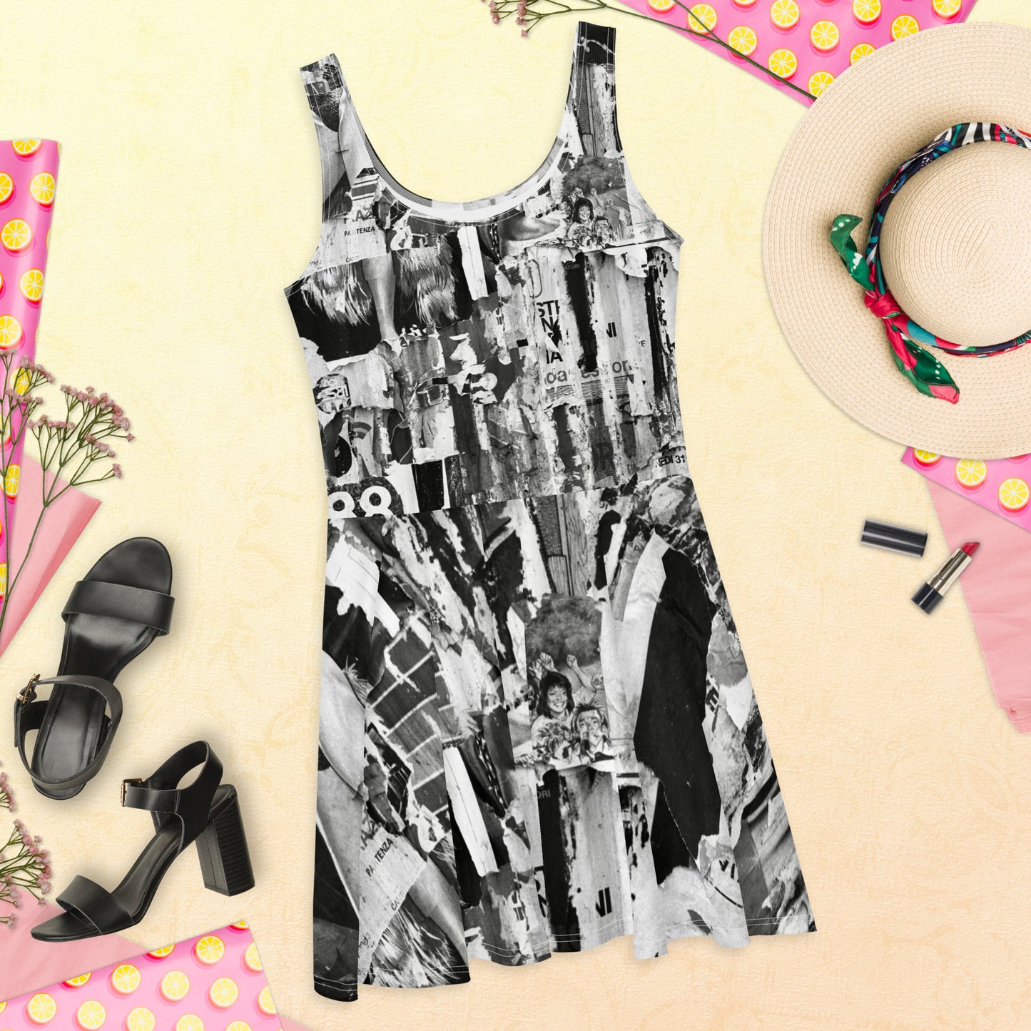 RF Skater Dress “Billboard Roma”