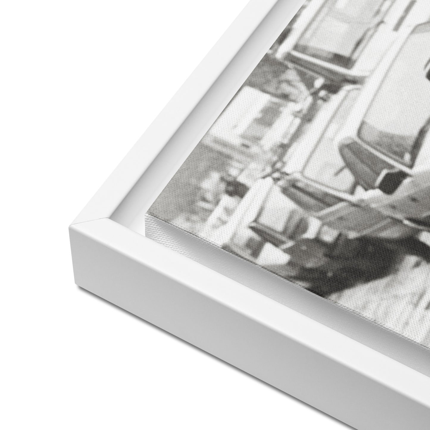 RF Framed canvas “Cinquecento yellow”, Rome 1989