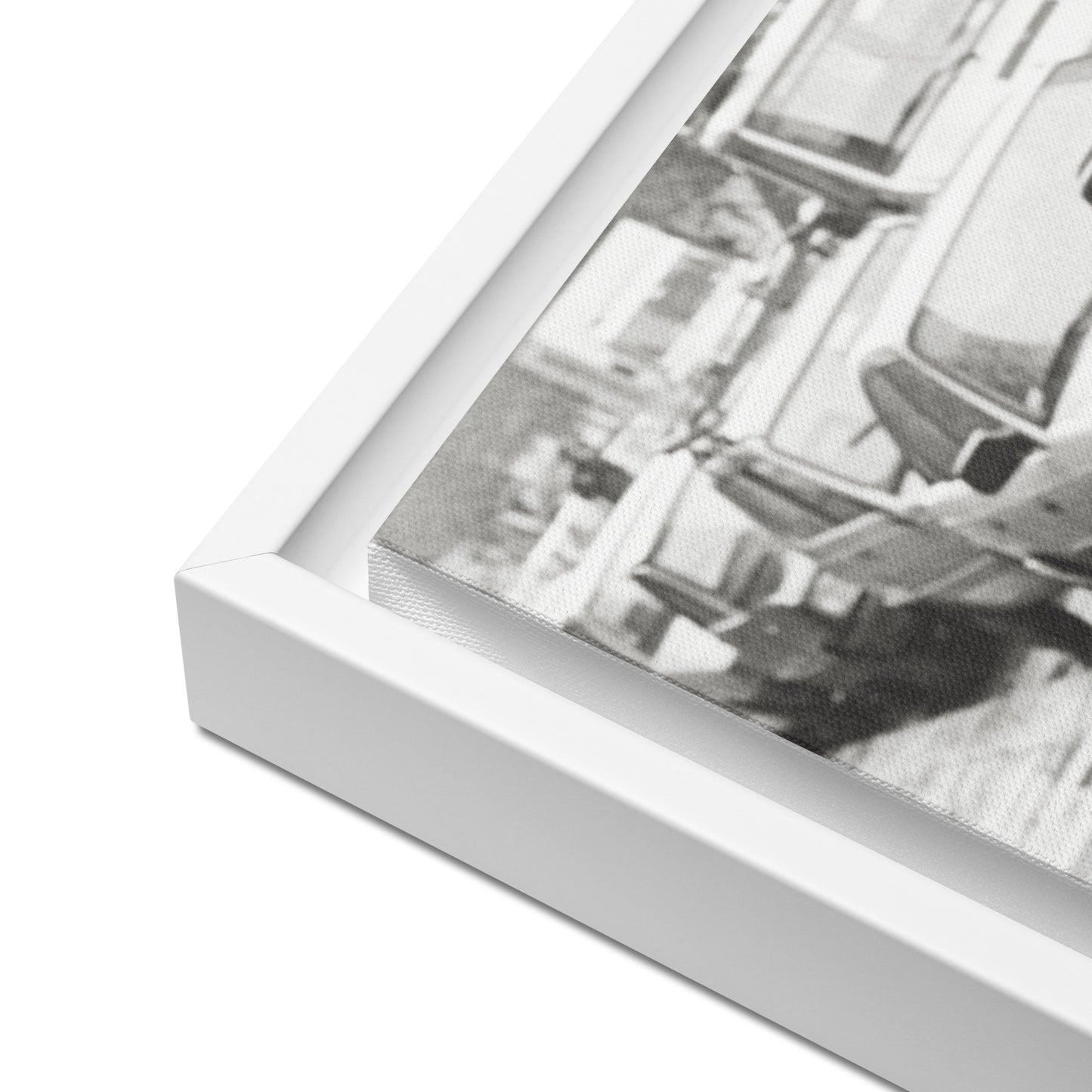 RF Framed canvas “Cinquecento purple”, Rome 1989