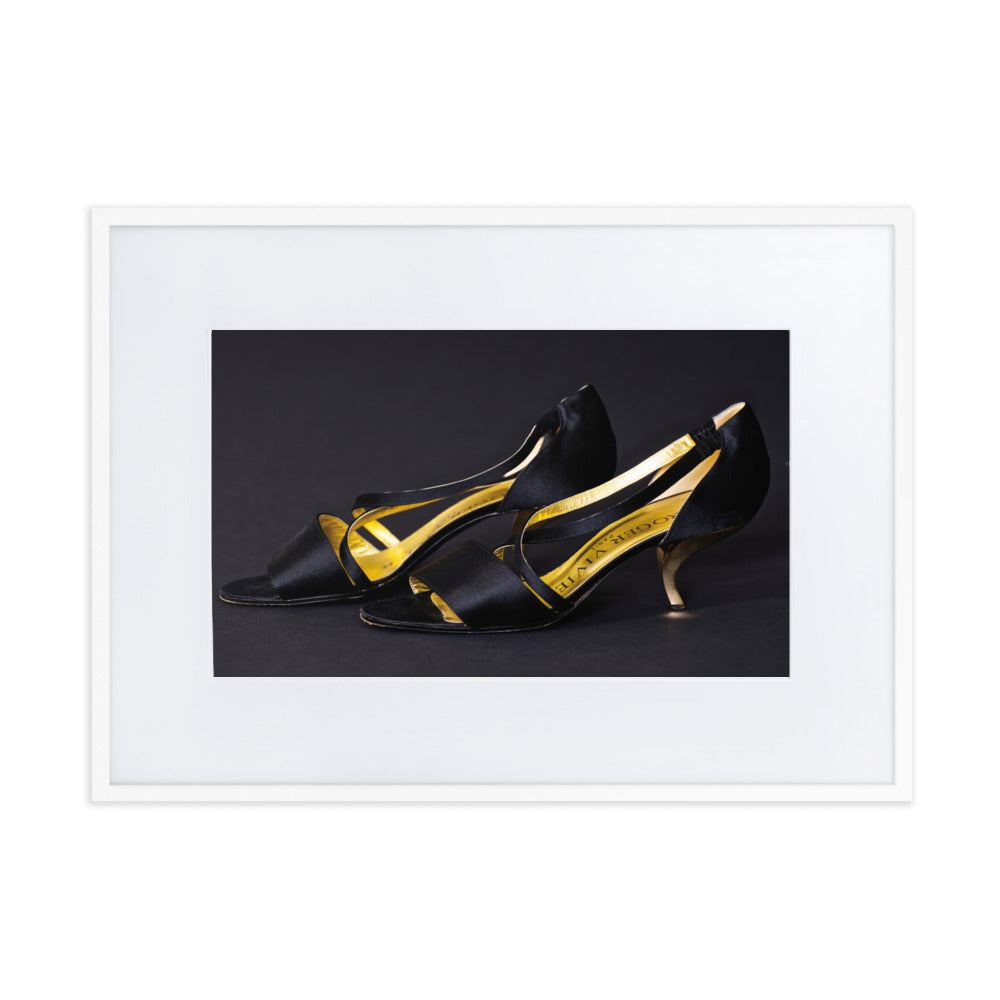 RF Matte Paper Framed Poster With Mat ’Save the next dance for me’ - White / 50×70 cm