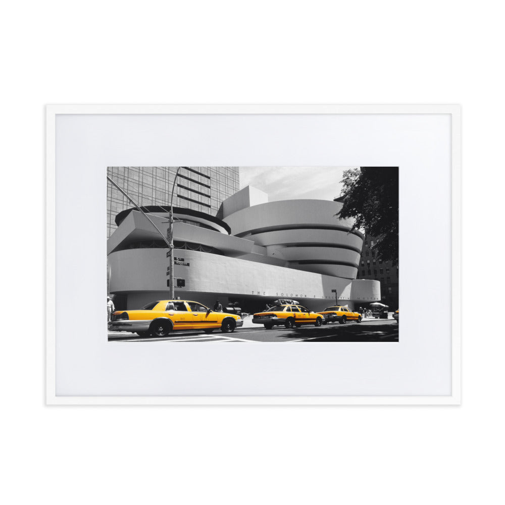 RF Matte Paper Framed Poster With Mat ’Guggenheim’ New York 1999 - White / 50×70 cm