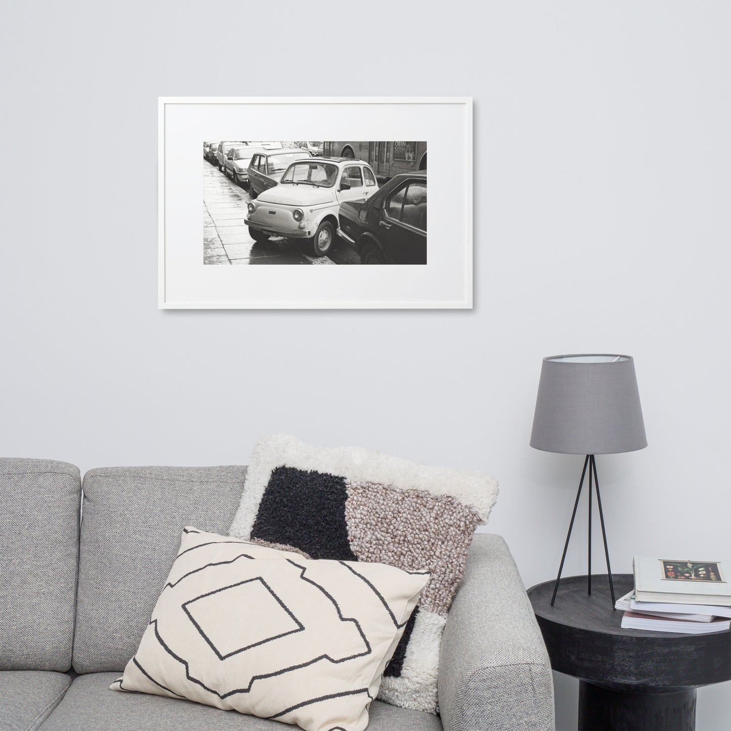 RF Matte Paper Framed Poster With Mat “Cinquecento”, Rome 1989