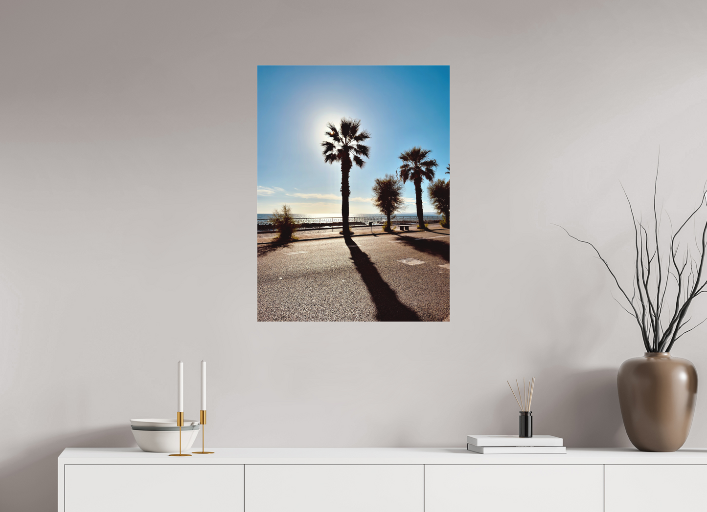 60 x 80 cm, Photo print behind matte acrylic glass Palma, Naples 2025