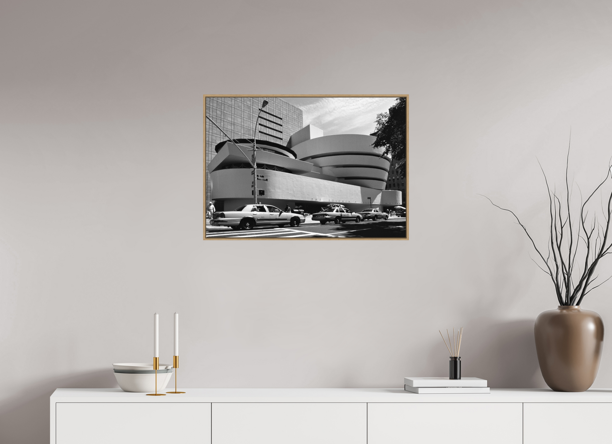 71.4 x 50 cm, Floater Frame, Basel 5 mm, Natural oak Chrysler Building, New York 1999