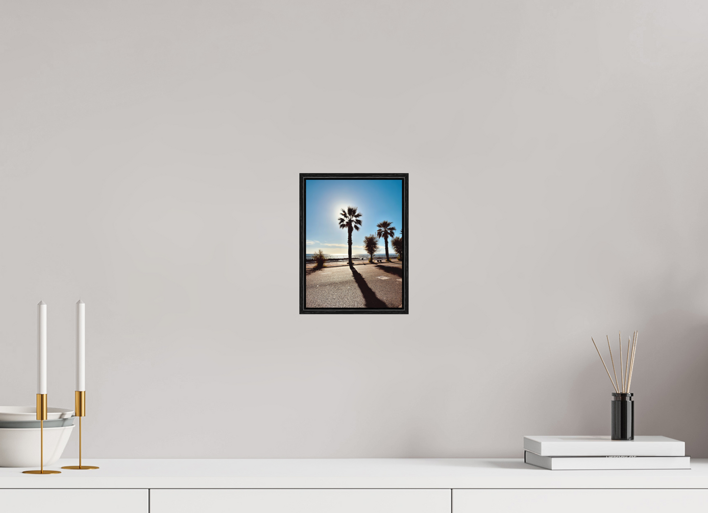 15 x 20 cm, Photo in a shadow gap frame Palma, Naples 2025
