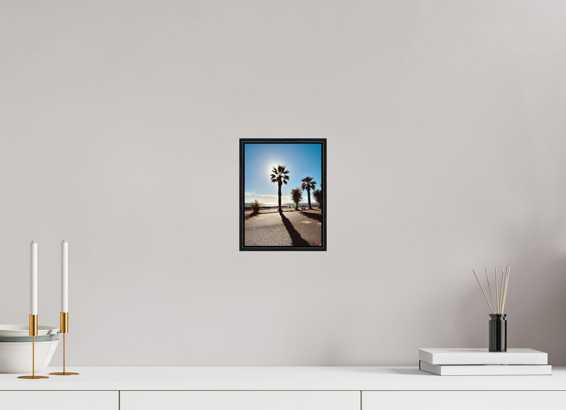 15 x 20 cm, Photo in a shadow gap frame Palma, Naples 2025