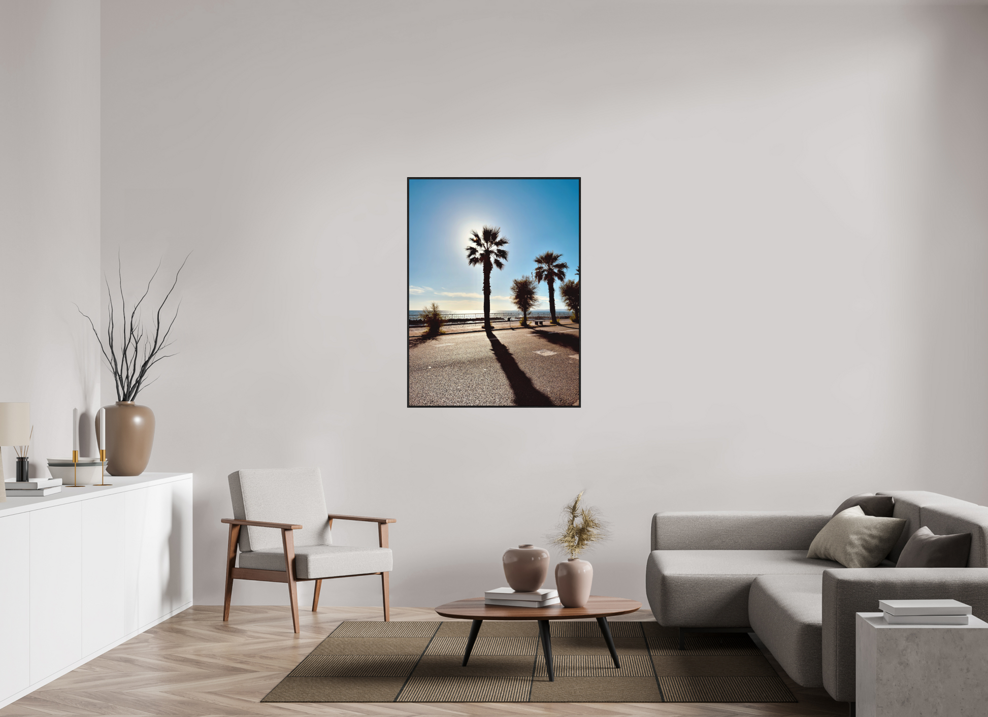 90 x 120 cm, Photo in a shadow gap frame Palma, Naples 2025