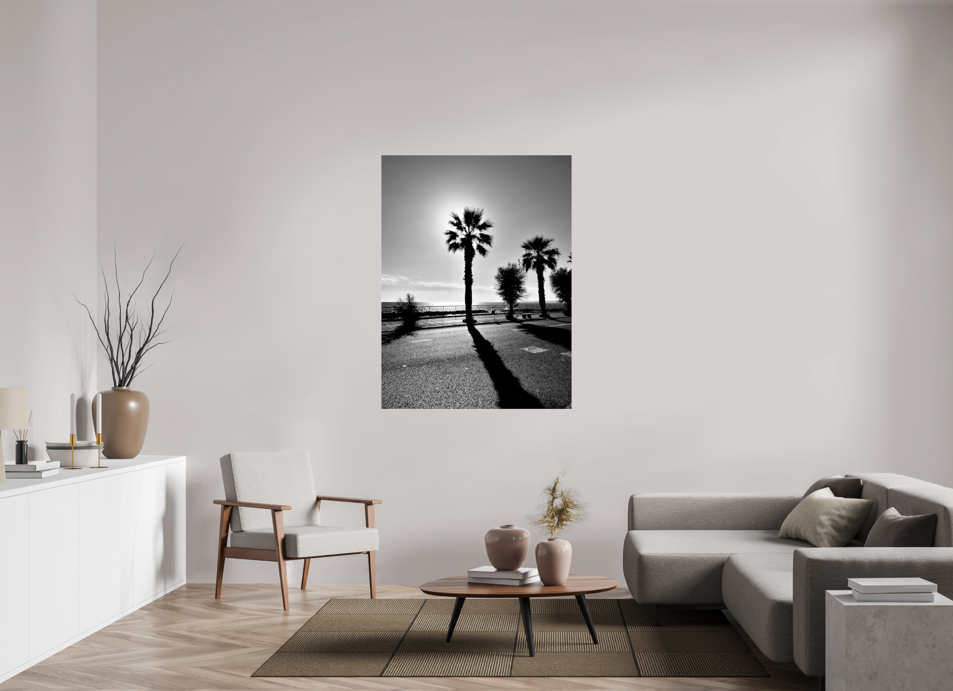 105 x 140 cm, Photo Print Under Acrylic Glass Palma, Naples 2025