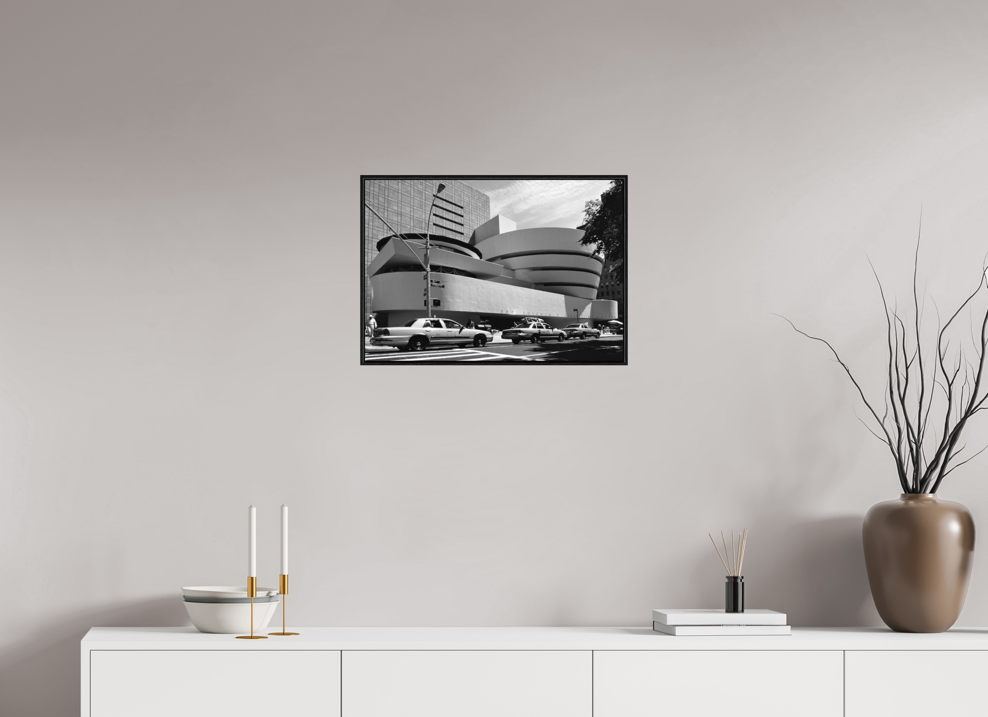 57.1 x 40 cm, Floater Frame, Basel 5 mm, Black oak Chrysler Building, New York 1999