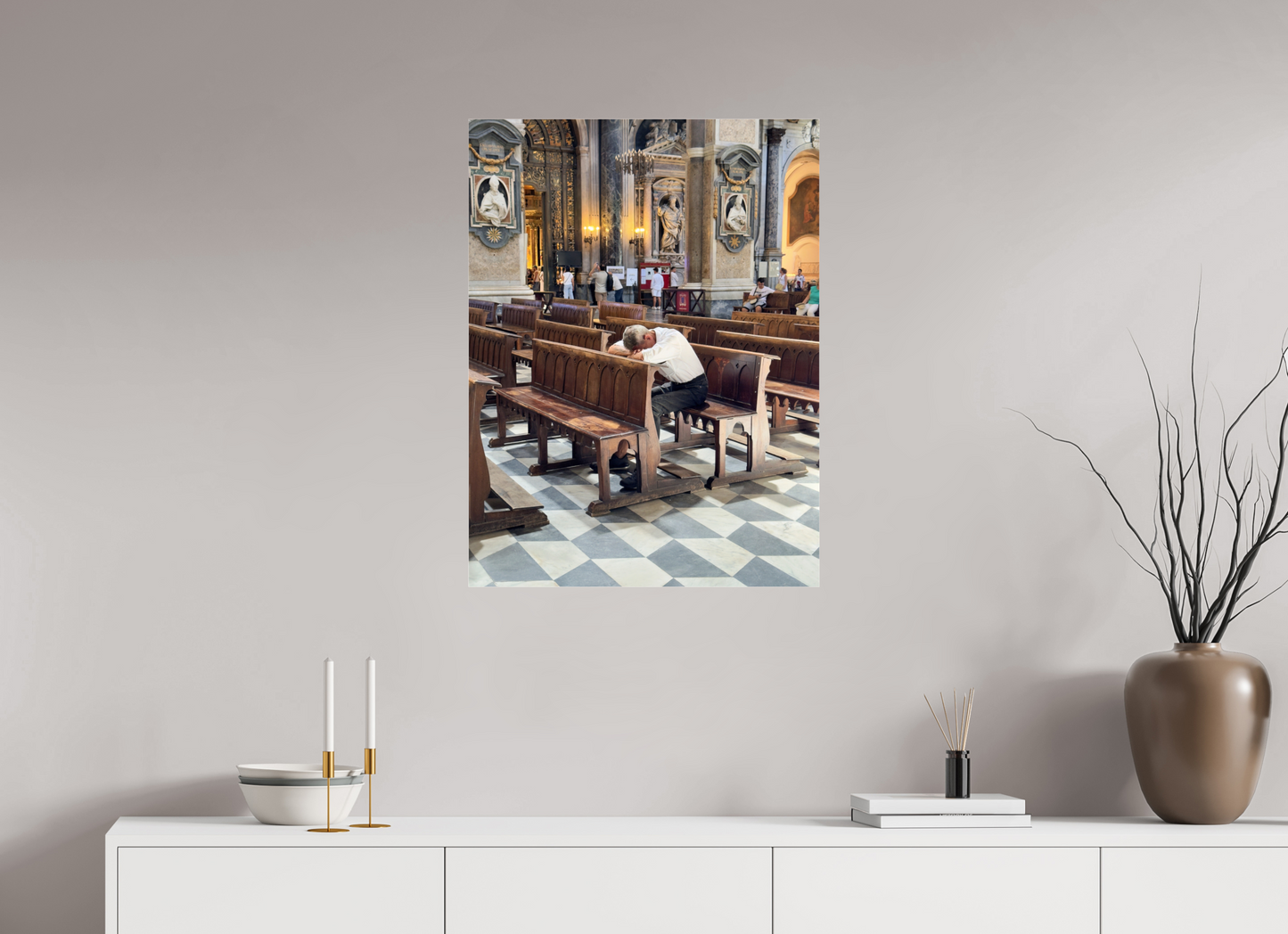 60 x 80 cm, Photo Print Under Acrylic Glass Il duomo, Naples 2025