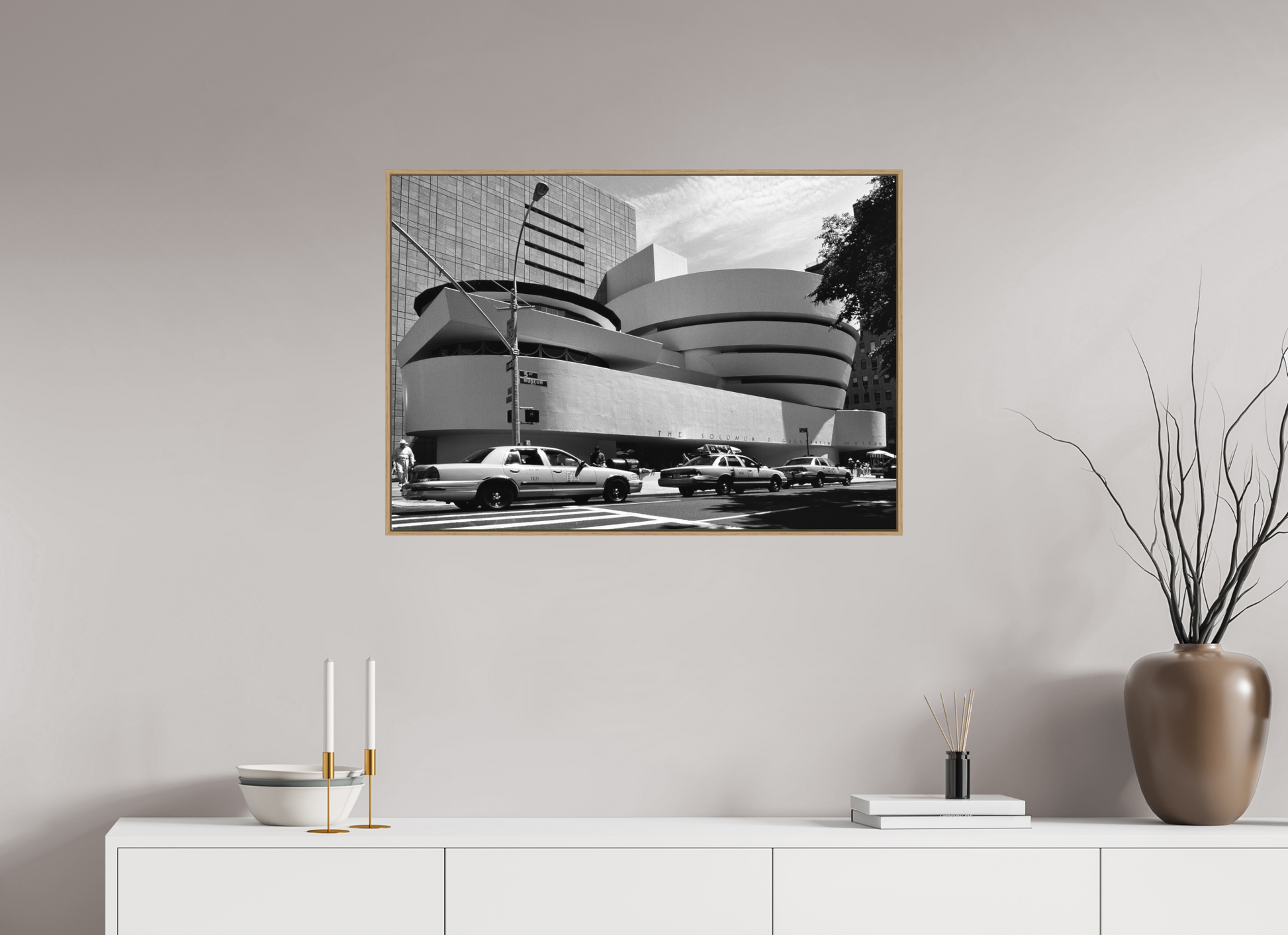 85.7 x 60 cm, Floater Frame, Basel 5 mm, Natural oak Chrysler Building, New York 1999