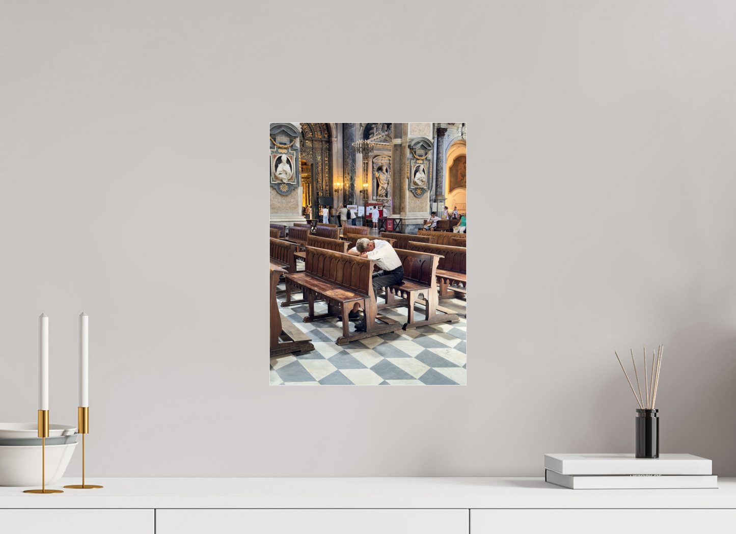 30 x 40 cm, Photo Print Under Acrylic Glass Il duomo, Naples 2025