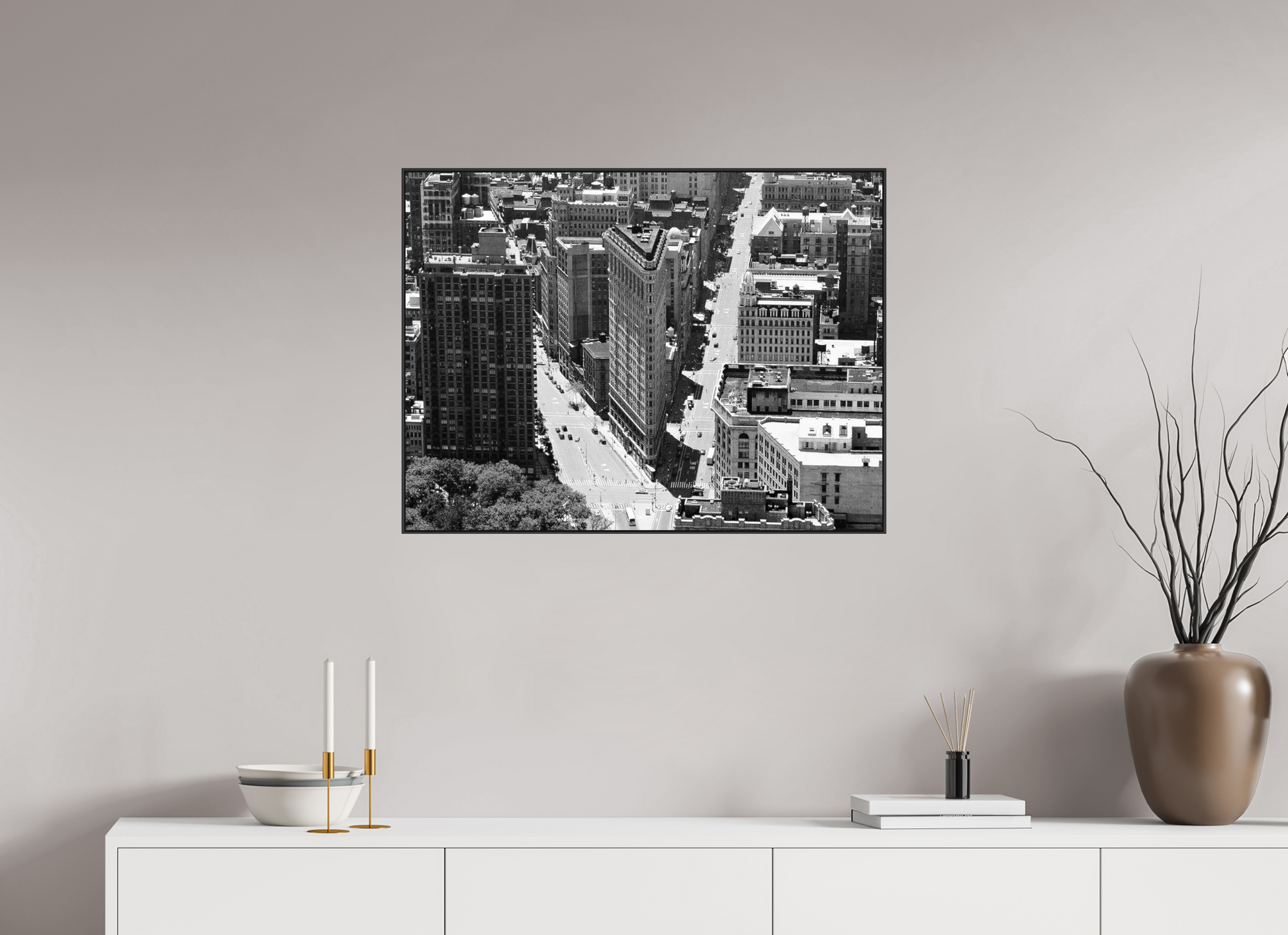 80 x 60 cm, Photo in Aluminium ArtBox Flat iron, New York 1999