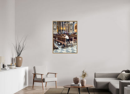 75 x 100 cm, Floater Frame, Basel 15 mm, Natural oak Il duomo, Naples 2025