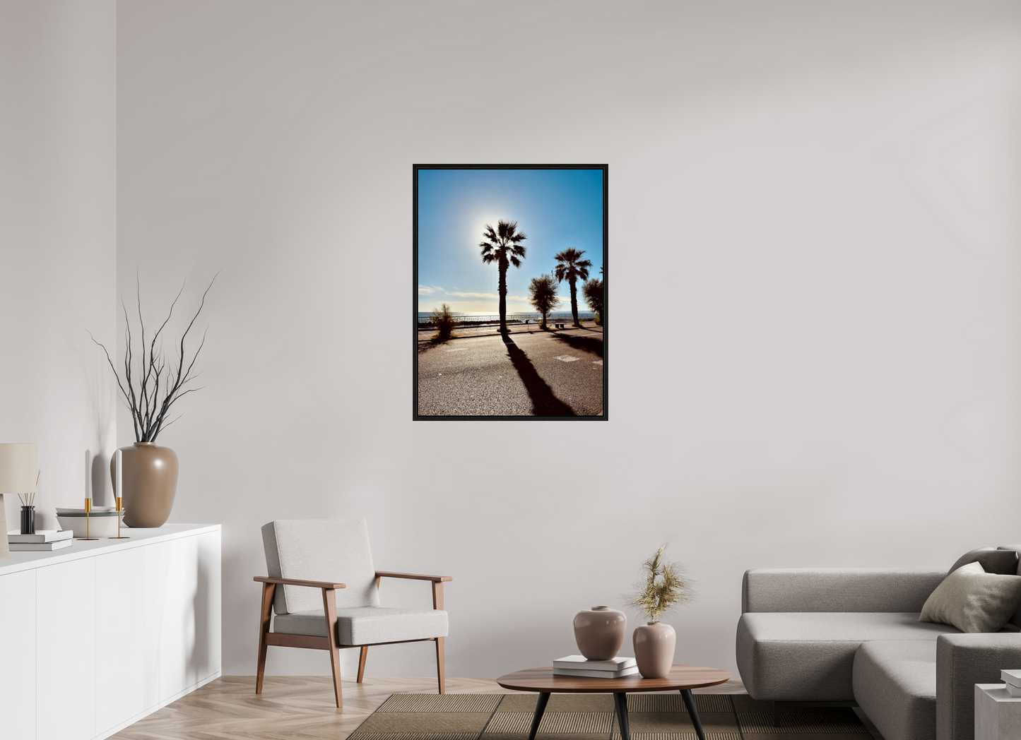 75 x 100 cm, Floater Frame, Basel 15 mm, Black oak Palma, Naples 2025