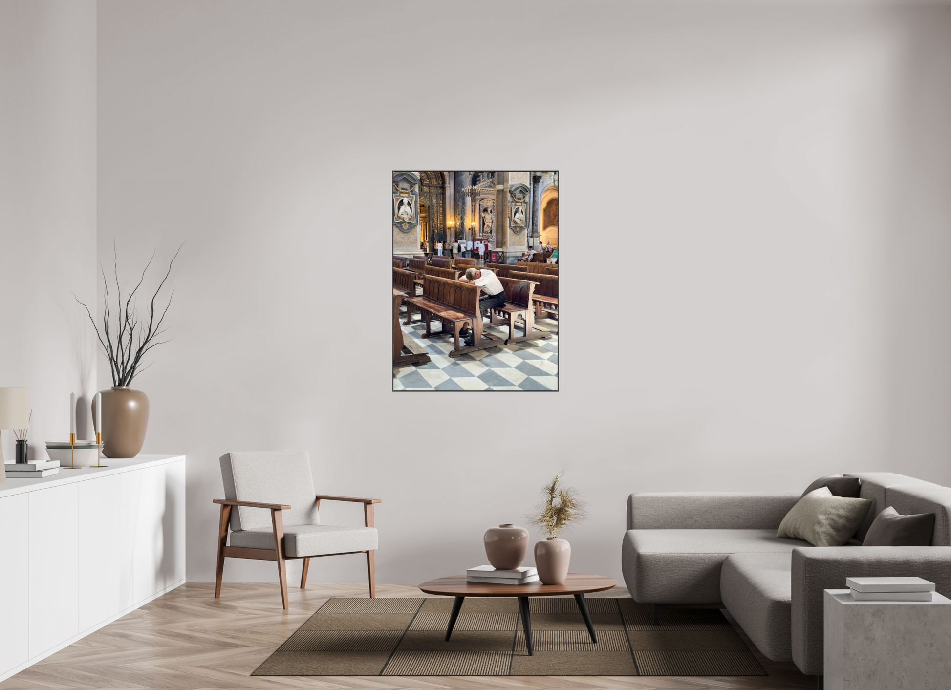 90 x 120 cm, Photo in Aluminium ArtBox Il duomo, Naples 2025