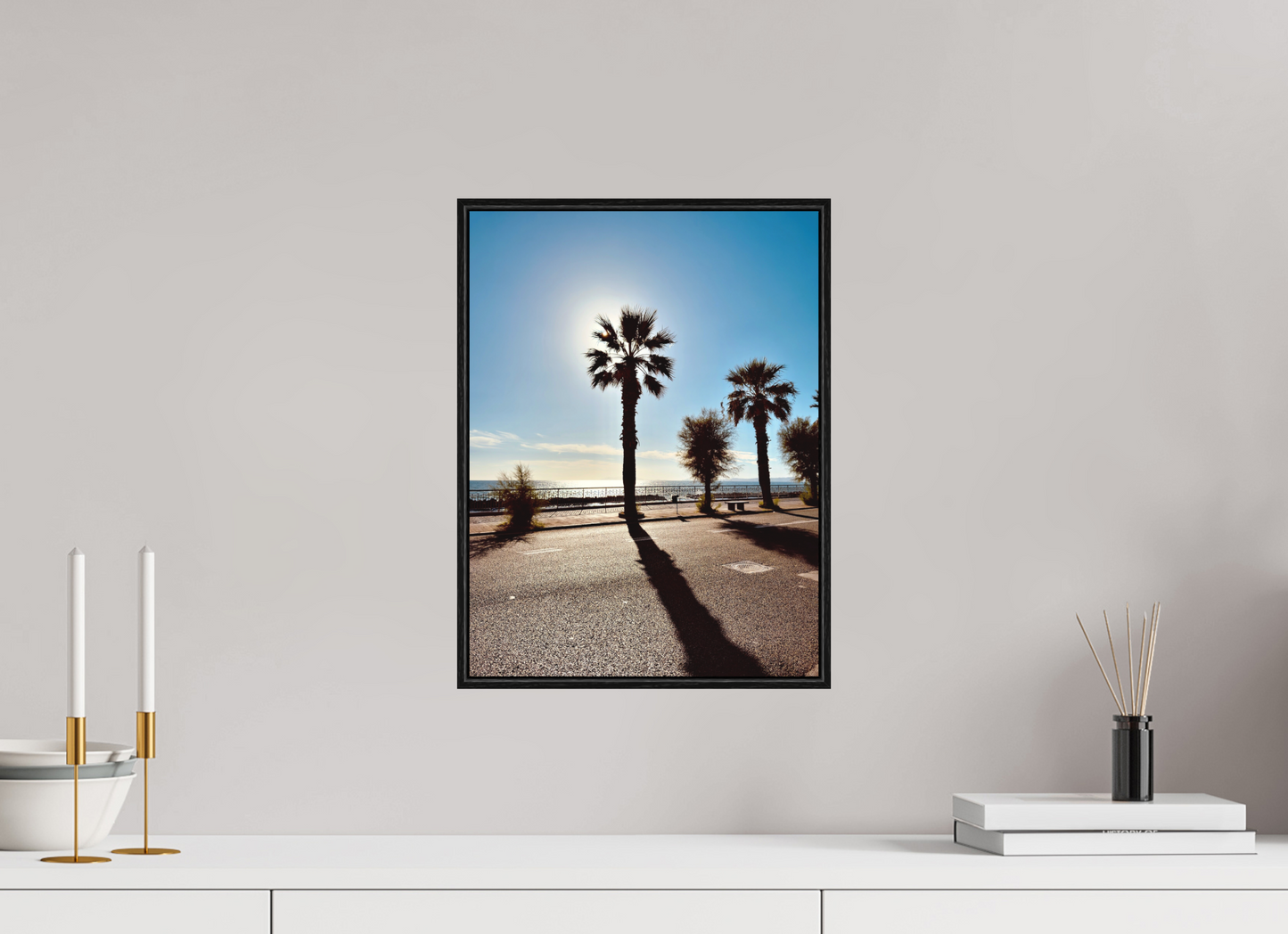 30 x 40 cm, Photo in a shadow gap frame Palma, Naples 2025