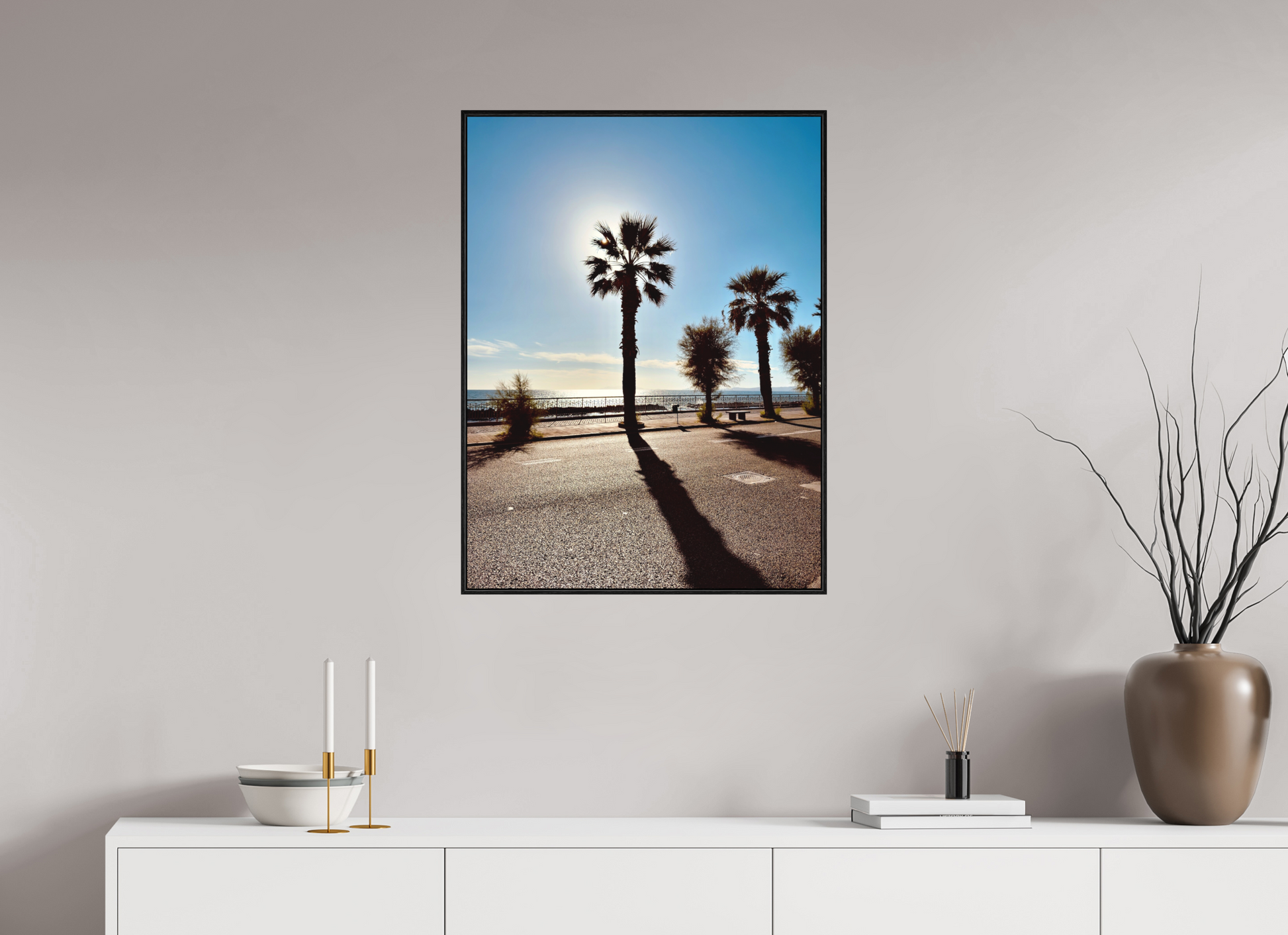 60 x 80 cm, Photo in a shadow gap frame Palma, Naples 2025