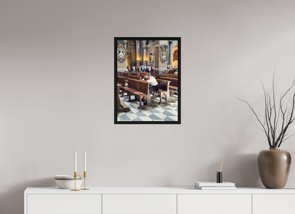 45 x 60 cm, Floater Frame, Basel 15 mm, Black oak Il duomo, Naples 2025