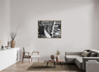 120 x 90 cm, Floater Frame, Basel 15 mm, Natural oak Flat iron, New York 1999
