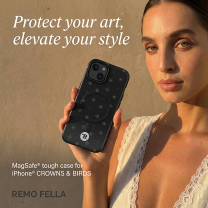 MagSafe® tough case for iPhone® CROWNS & BIRDS