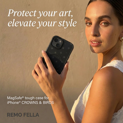 MagSafe® tough case for iPhone® CROWNS & BIRDS