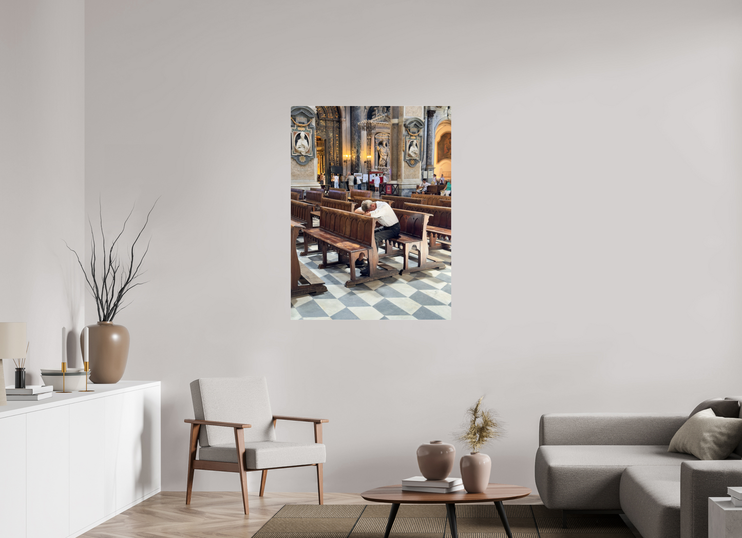 90 x 120 cm, Photo Print Under Acrylic Glass Il duomo, Naples 2025