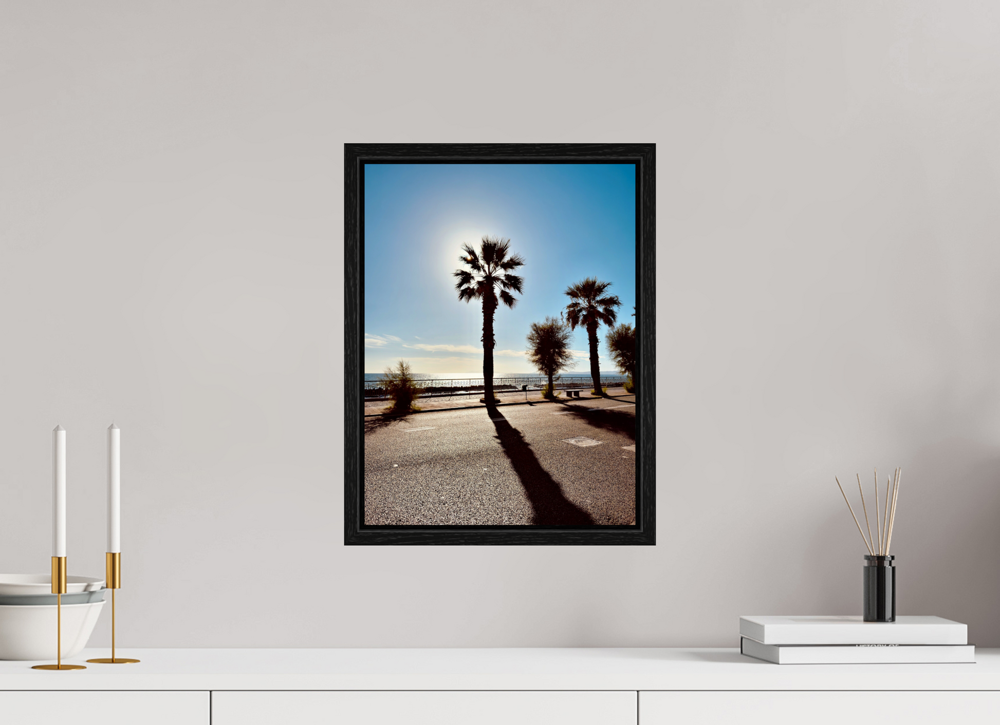 30 x 40 cm, Floater Frame, Basel 15 mm, Black oak Palma, Naples 2025