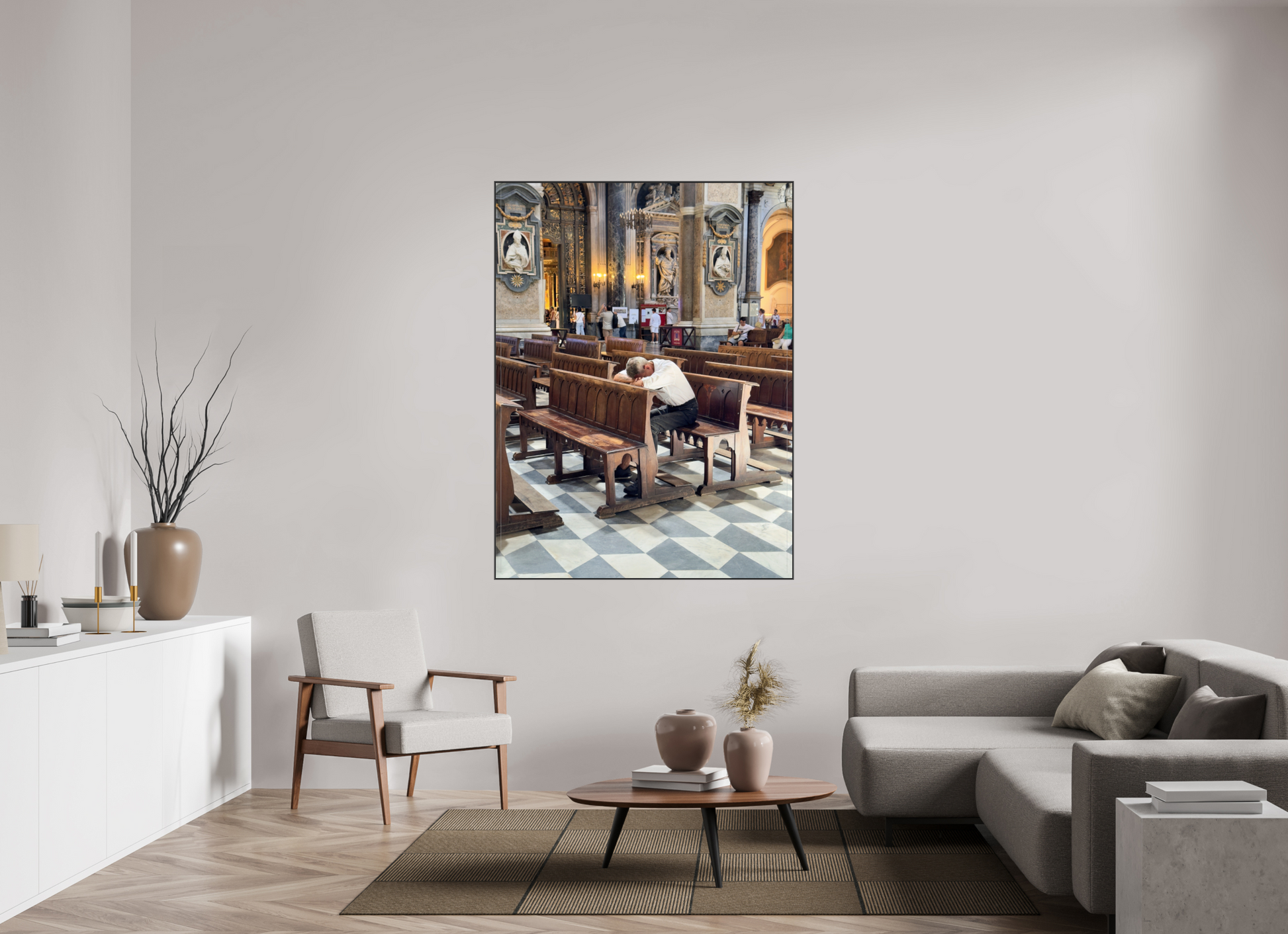 120 x 160 cm, Photo in Aluminium ArtBox Il duomo, Naples 2025