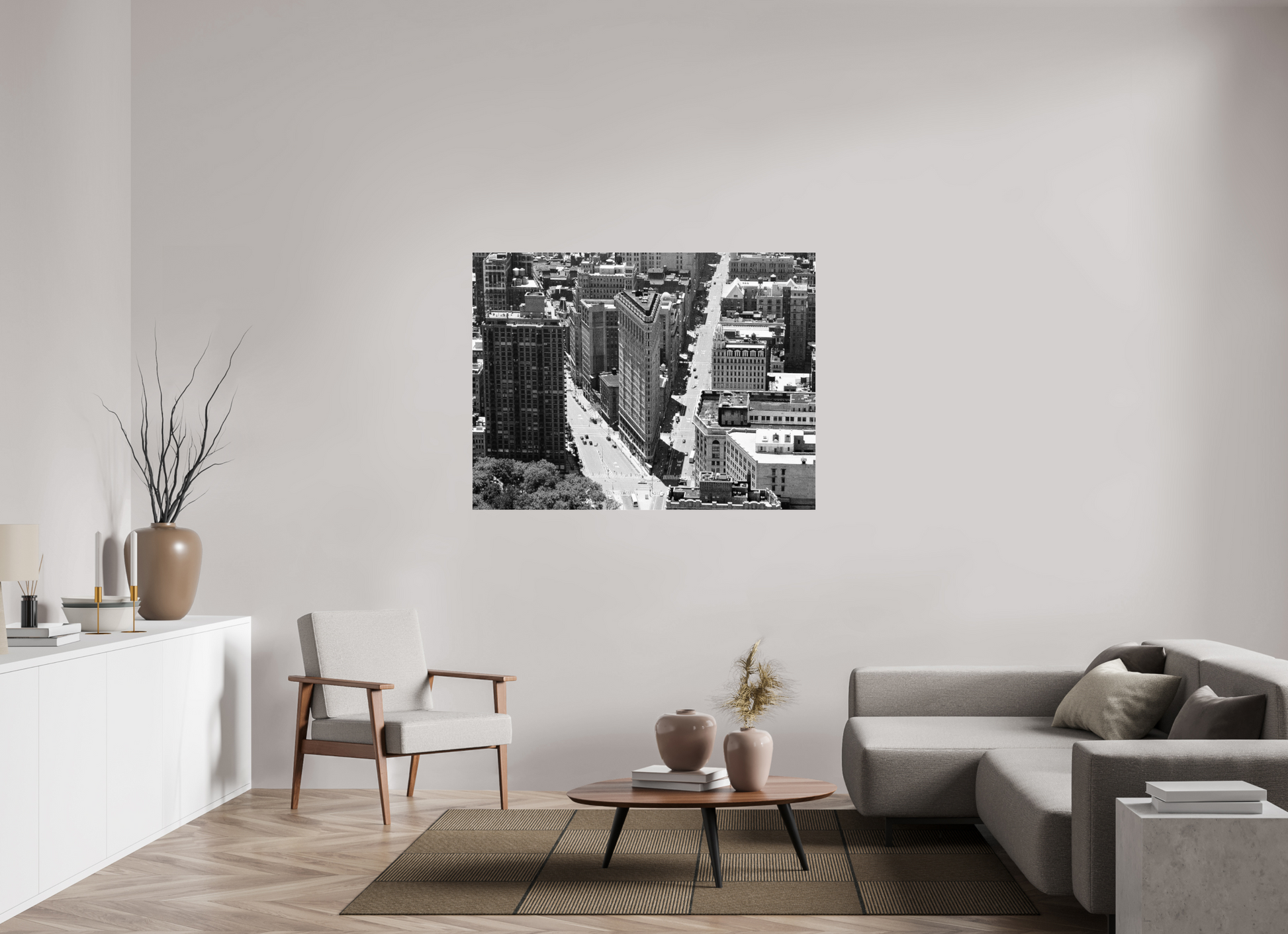 140 x 105 cm, Photo Print Under Acrylic Glass Flat iron, New York 1999
