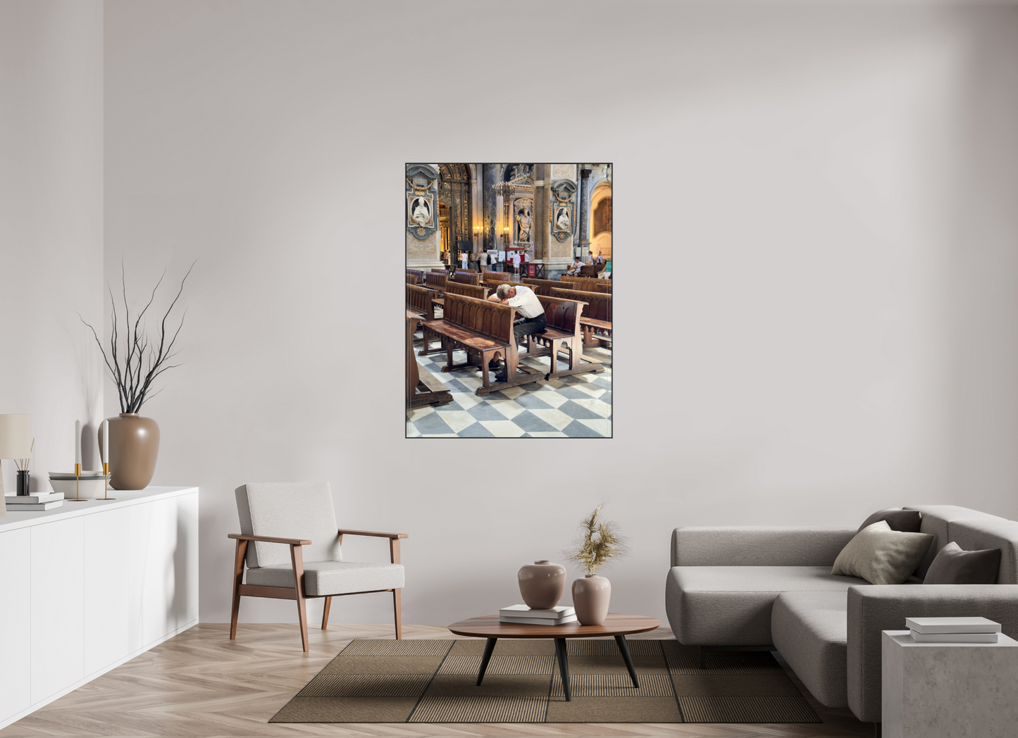 105 x 140 cm, Photo in Aluminium ArtBox Il duomo, Naples 2025
