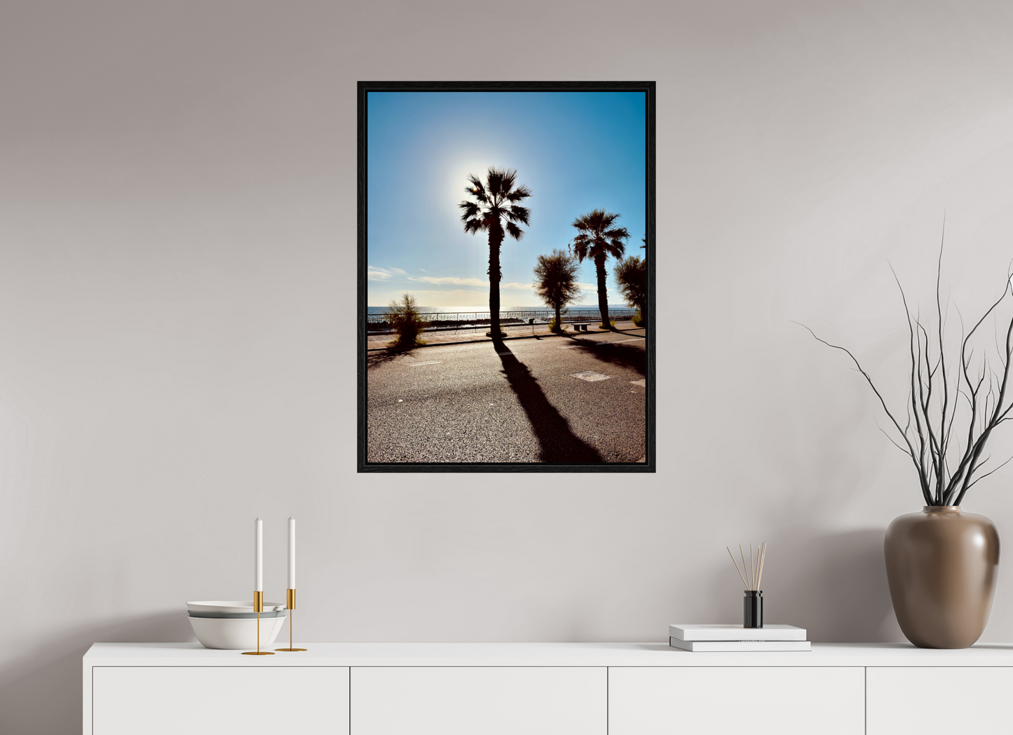 60 x 80 cm, Floater Frame, Basel 15 mm, Black oak Palma, Naples 2025
