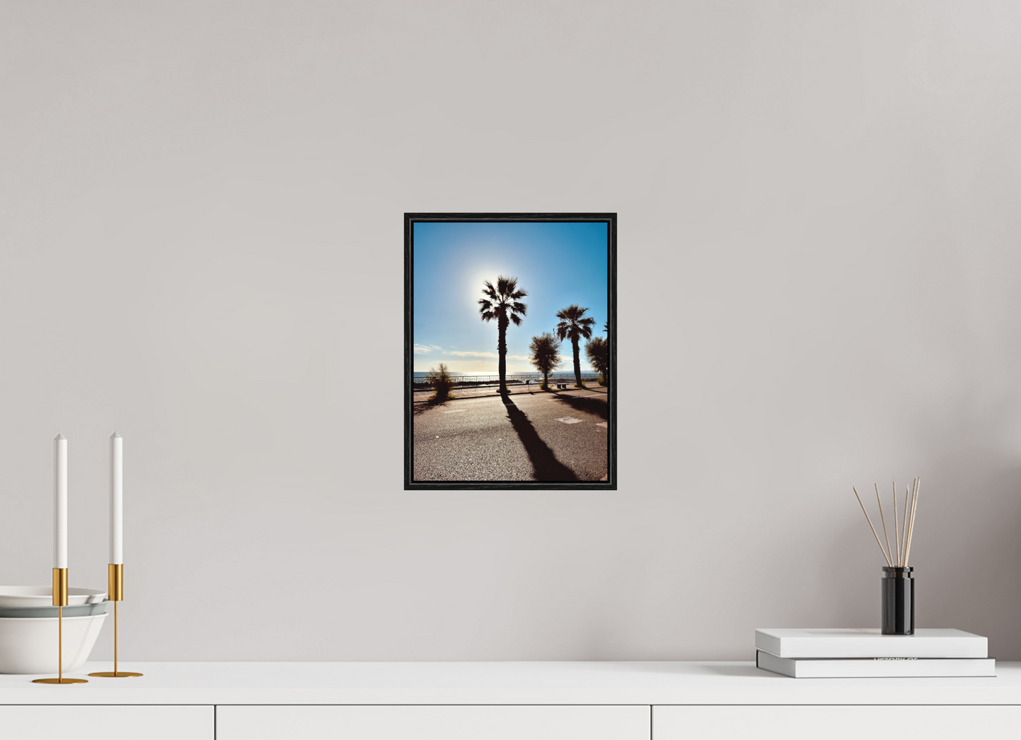 21 x 28 cm, Photo in a shadow gap frame Palma, Naples 2025