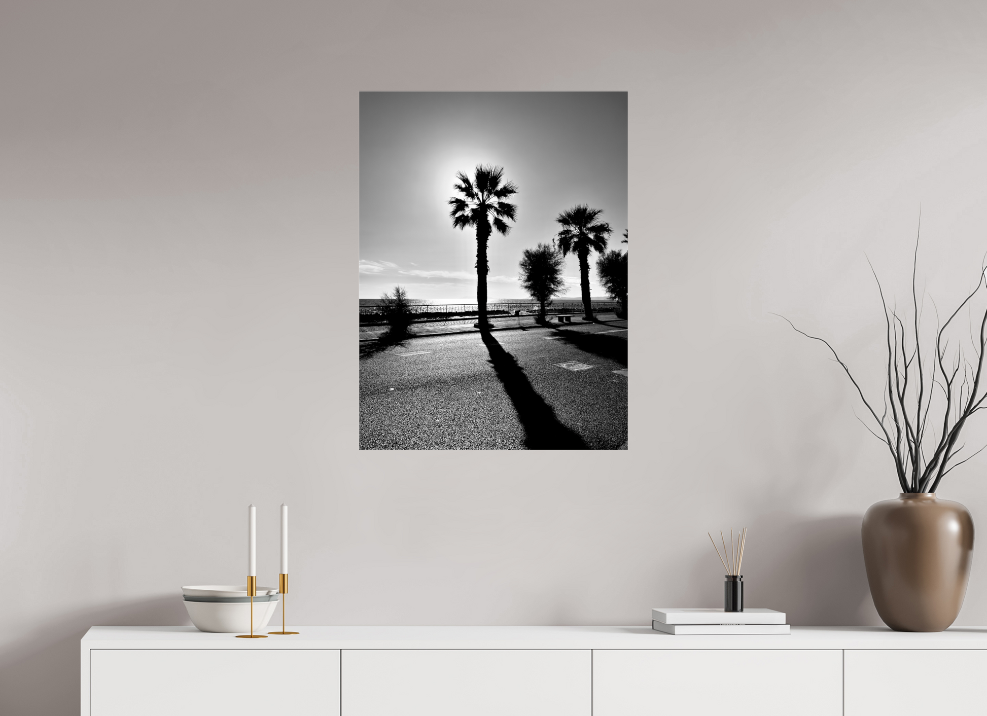 60 x 80 cm, Photo Print Under Acrylic Glass Palma, Naples 2025