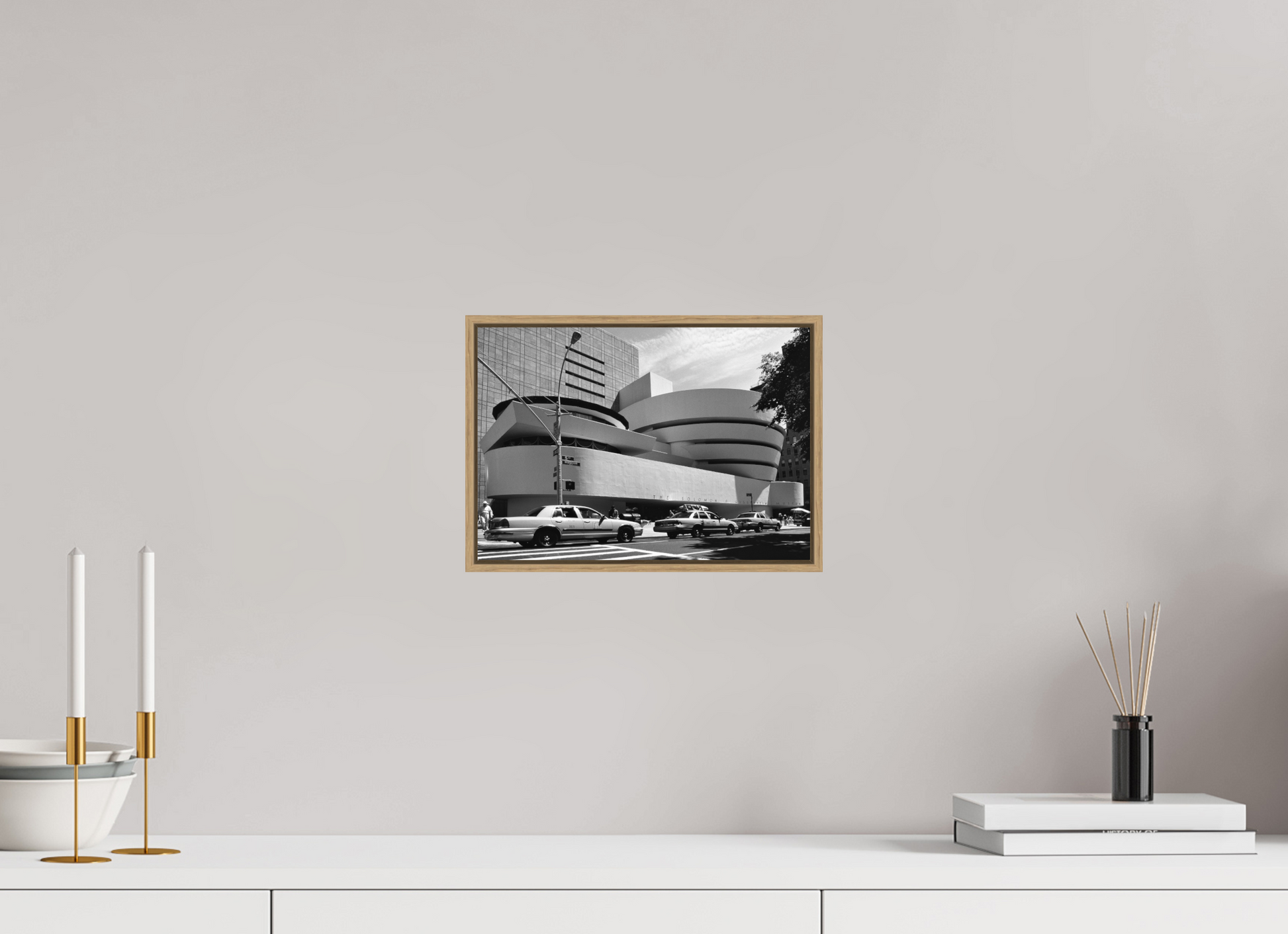 28.6 x 20 cm, Floater Frame, Basel 5 mm, Natural oak Chrysler Building, New York 1999