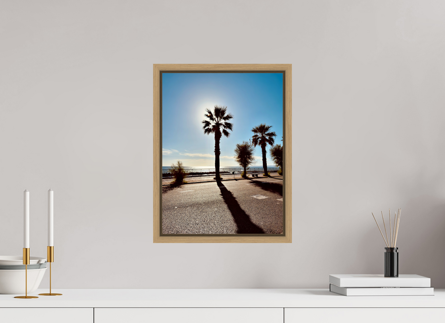 30 x 40 cm, Floater Frame, Basel 15 mm, Natural oak Palma, Naples 2025
