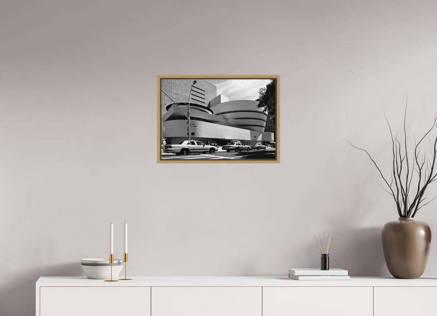 57.1 x 40 cm, Floater Frame, Basel 15 mm, Natural oak Chrysler Building, New York 1999
