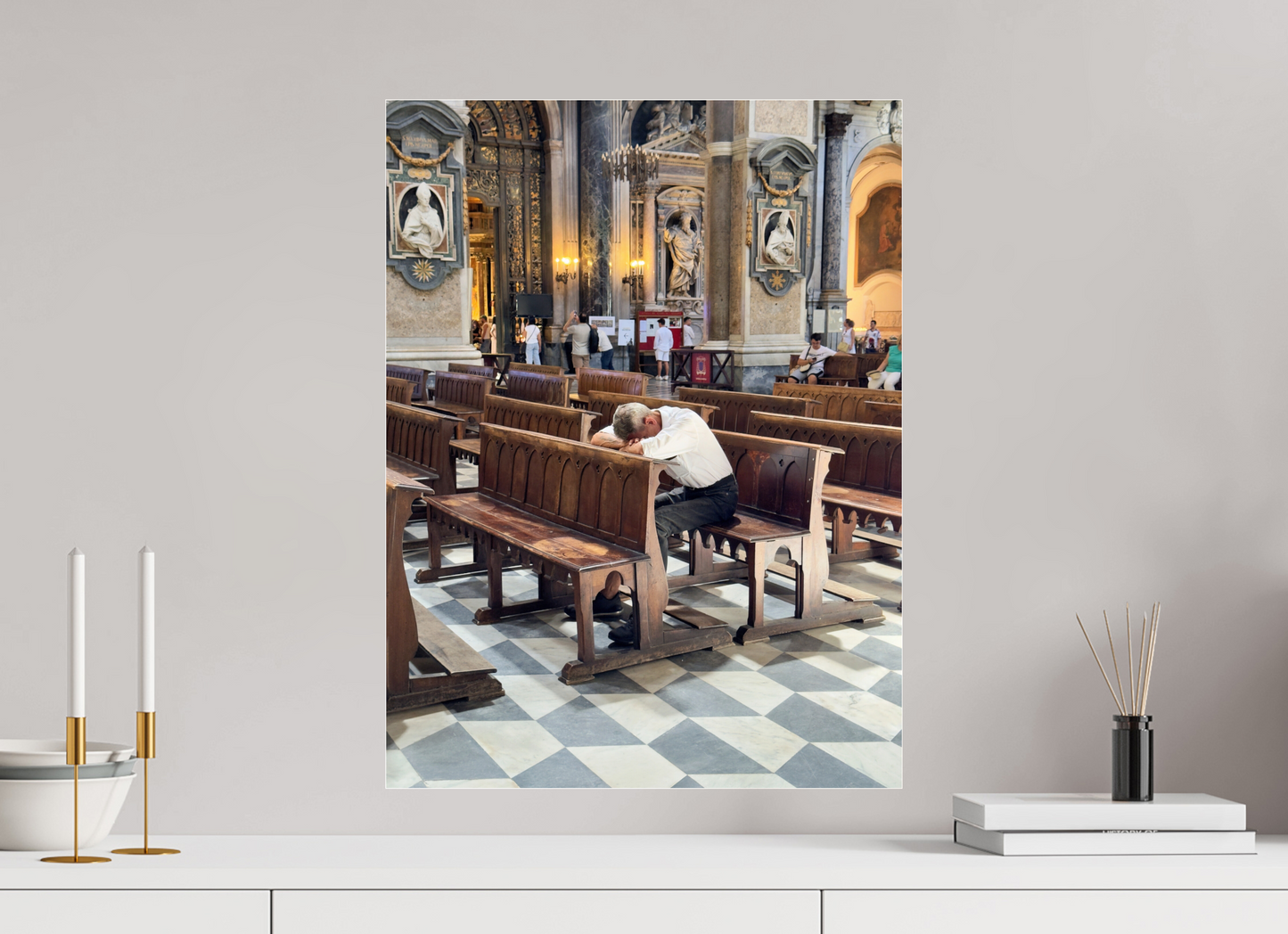 45 x 60 cm, Photo Print Under Acrylic Glass Il duomo, Naples 2025