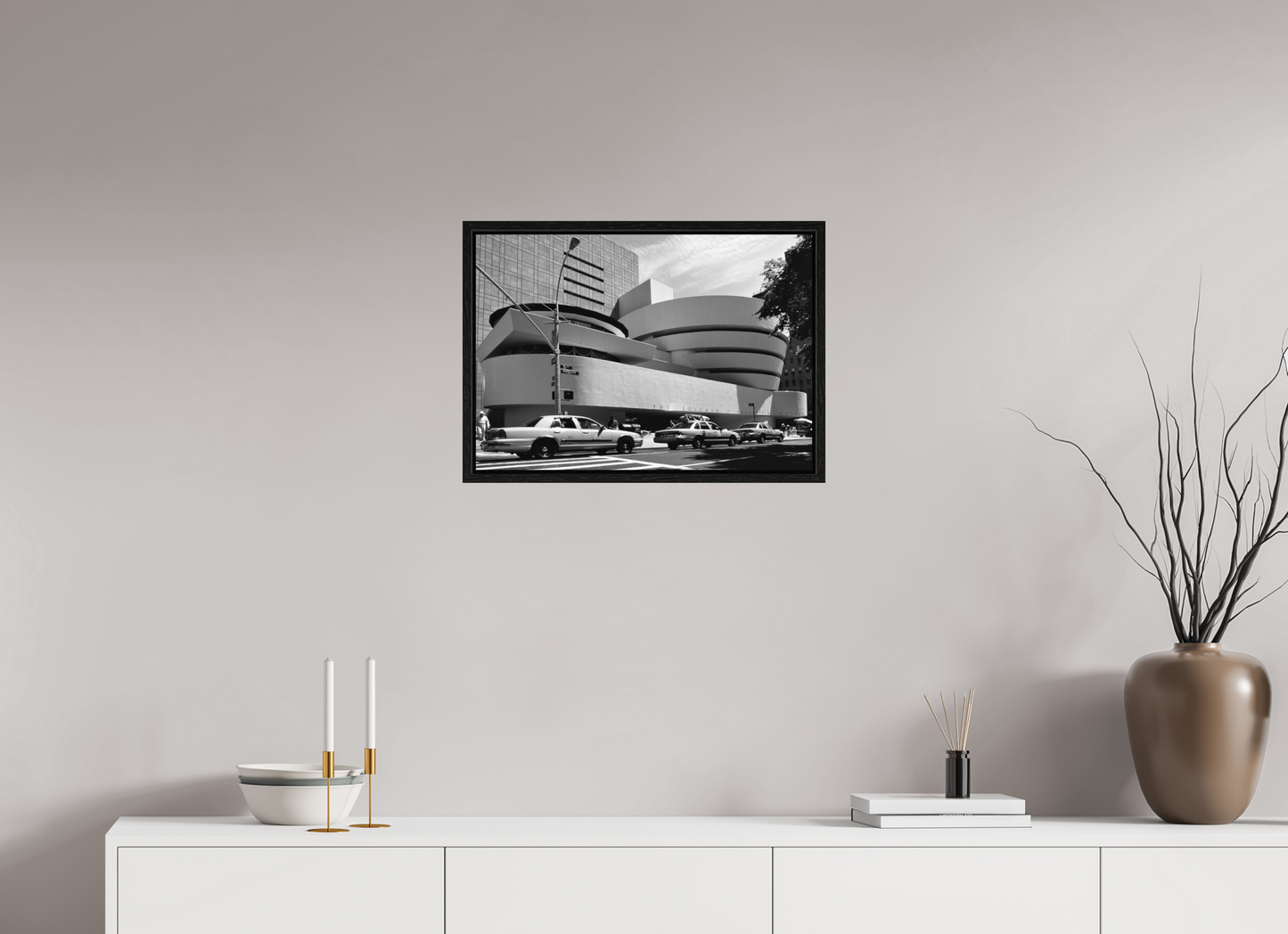57.1 x 40 cm, Floater Frame, Basel 15 mm, Black oak Chrysler Building, New York 1999