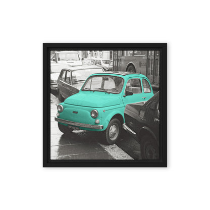 RF Framed canvas “Cinquecento turquoise“