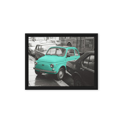 RF Framed canvas “Cinquecento turquoise“