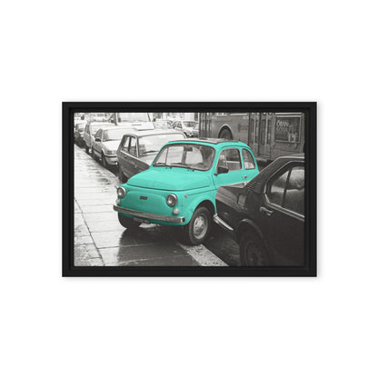 RF Framed canvas “Cinquecento turquoise“