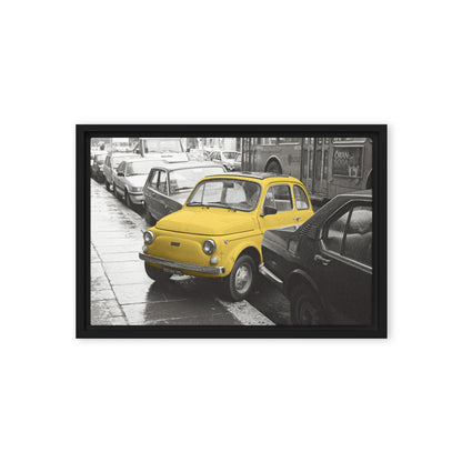 RF Framed canvas “Cinquecento yellow”