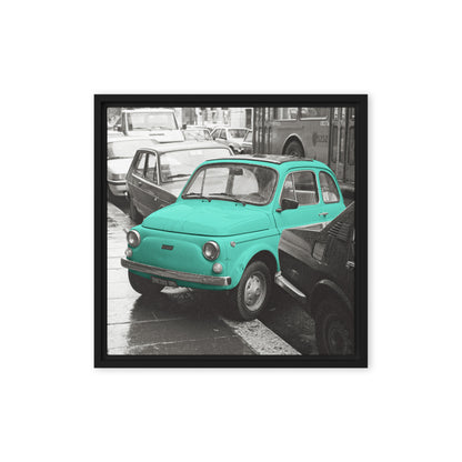 RF Framed canvas “Cinquecento turquoise“