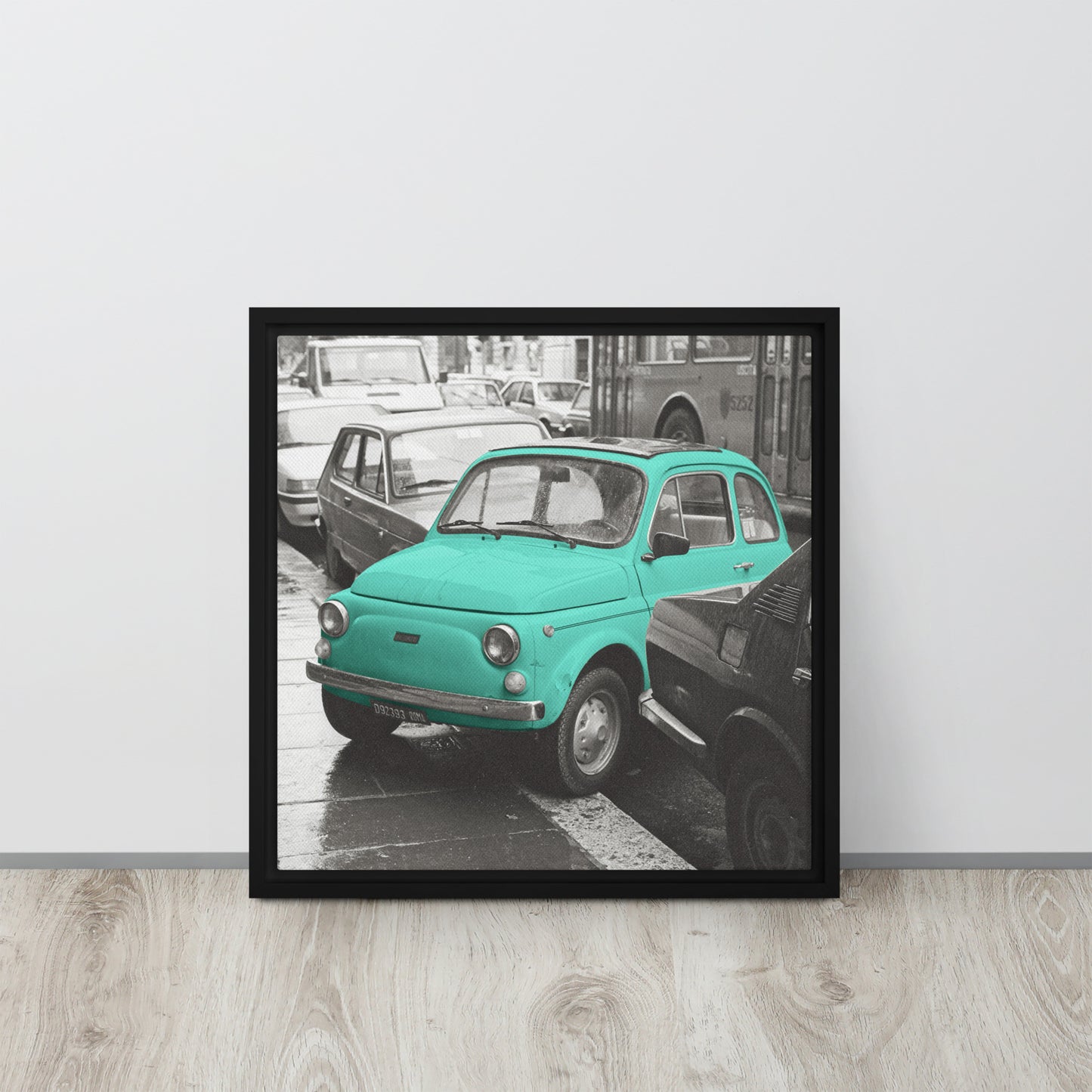 RF Framed canvas “Cinquecento turquoise“