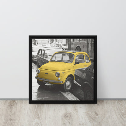 RF Framed canvas “Cinquecento yellow”