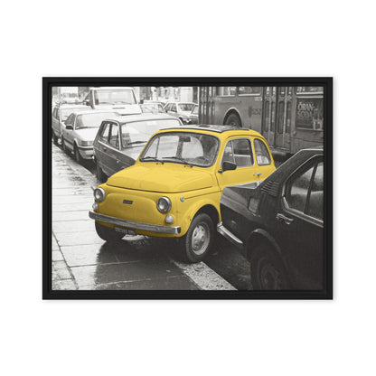 RF Framed canvas “Cinquecento yellow”