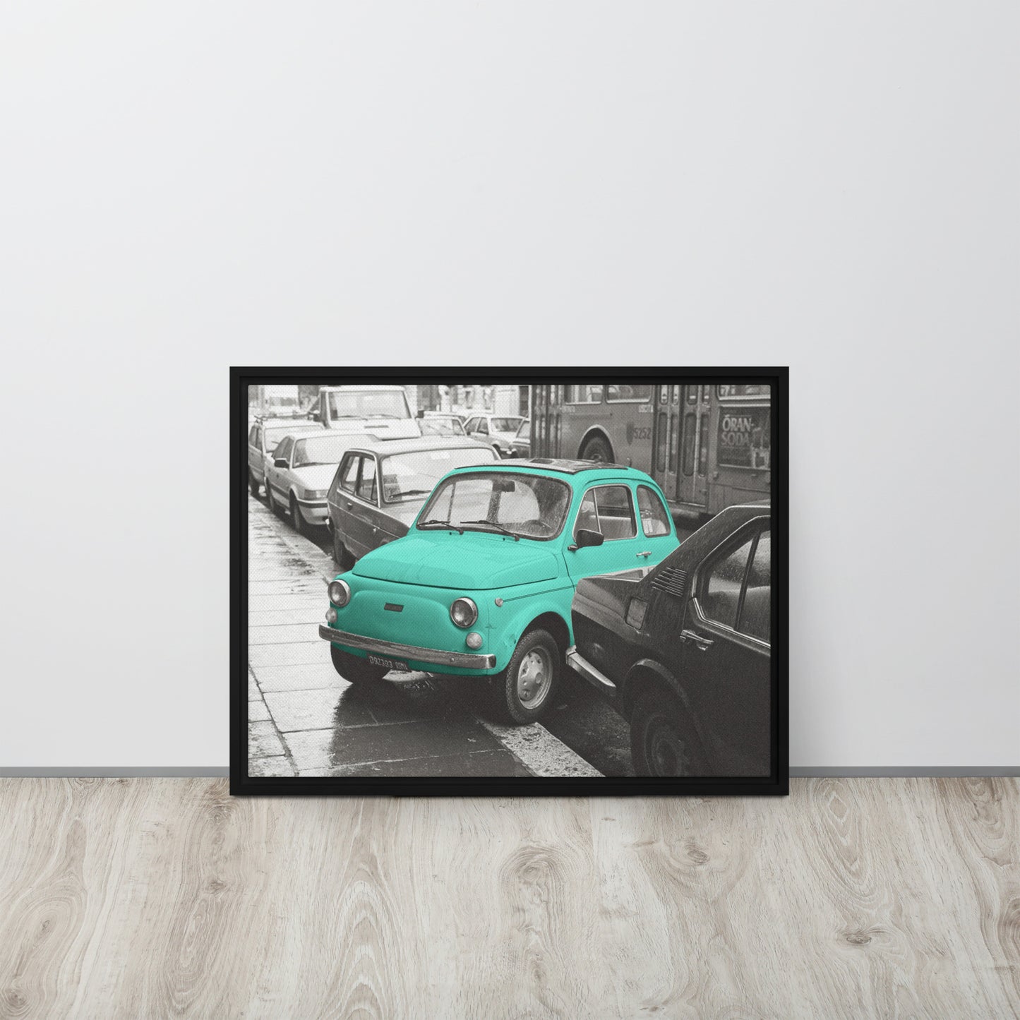 RF Framed canvas “Cinquecento turquoise“