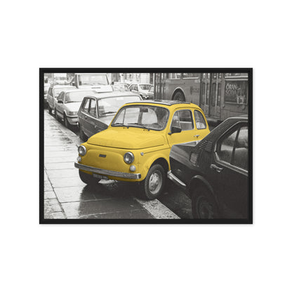 RF Framed canvas “Cinquecento yellow”