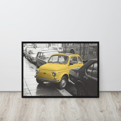 RF Framed canvas “Cinquecento yellow”